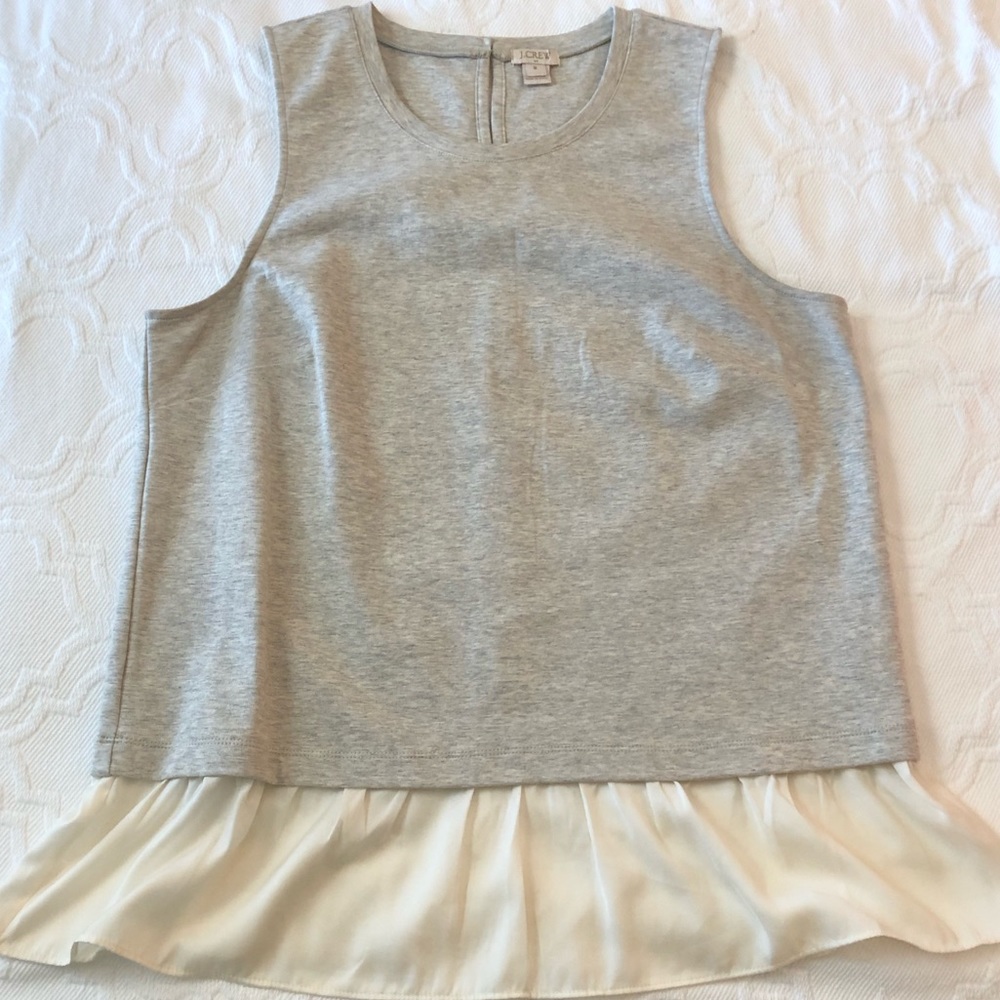 J. CREW Gray Blouse Tank